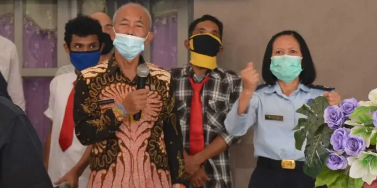 Sebanyak 59 Napi Nasrani di Lapas Lowokwaru Malang dapat remisi natal, Jumat (25/12/2020). Foto: dok