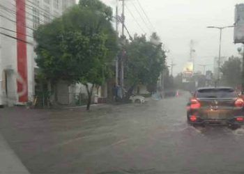 Ilustrasi hujan dan banjir di Kota Malang. Foto: Feni Yusnia
