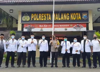 DPD PKS Kota Malang silaturahmi ke Polresta Malang.