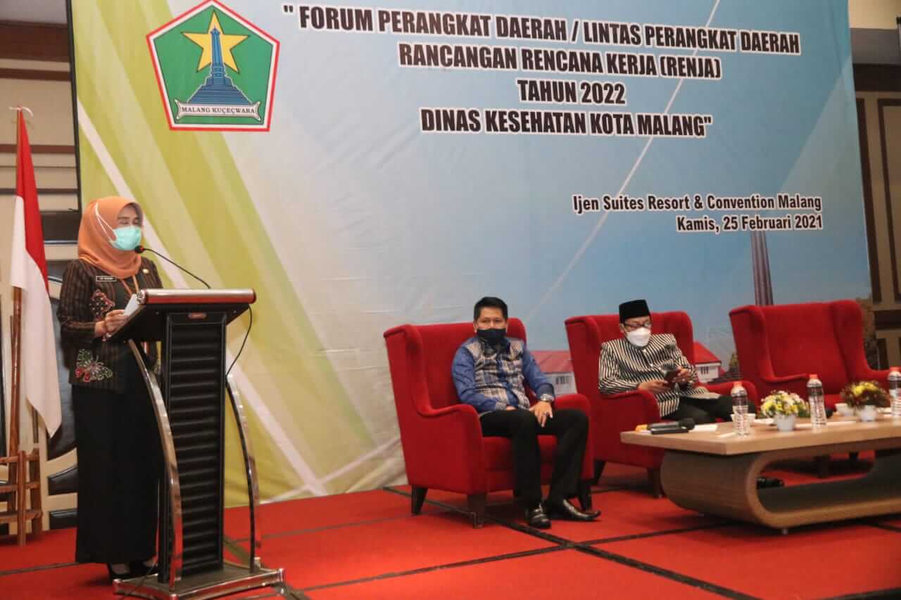 Forum Perangkat Daerah Rancangan Rencana Kerja (Renja) Tahun 2022 Dinas Kesehatan Kota Malang. Foto: Humas Pemkot Malang