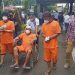Polisi menggalandang tiga tersangka pembunuhan di Sumbermanjing Wetan