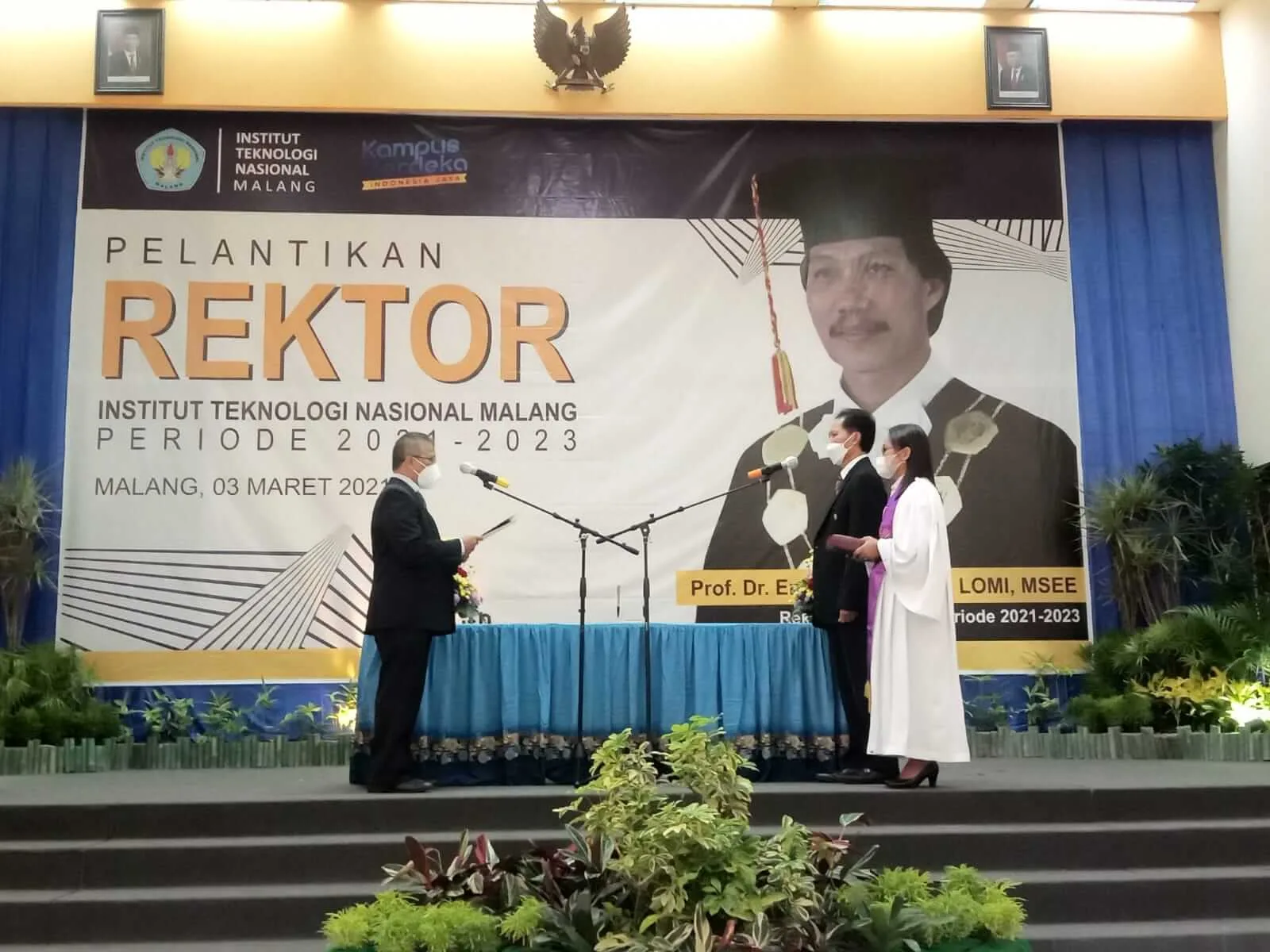 itn - Prof Abraham Lomi Resmi Dilantik Jadi Rektor ITN Malang