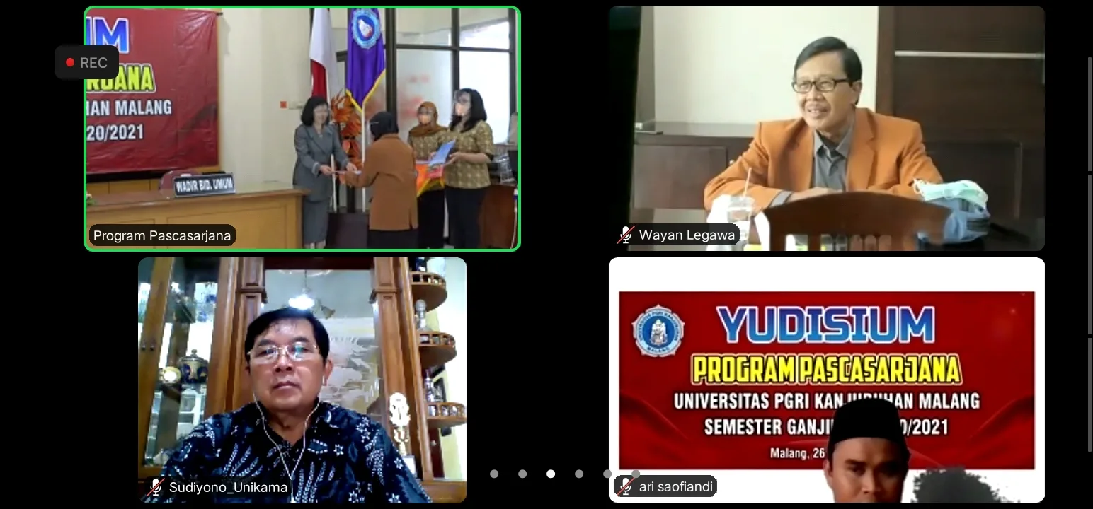 unikama - Pascasarjana Unikama Gelar Yudisium Semester Ganjil