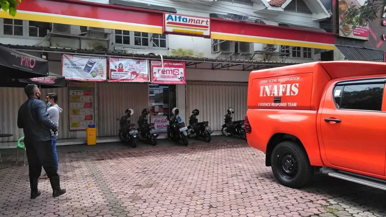 Alfamart di Sukun Dibobol Maling Lewat Genteng, Ini yang Raib