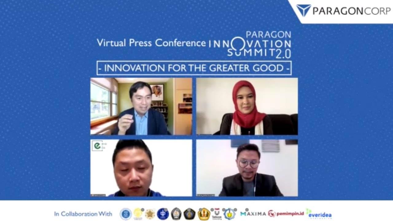 Virtual Press Conference terkait Paragon Innovation Summit 2.0 pada 27-28 Maret 2021.(dok/paragon).