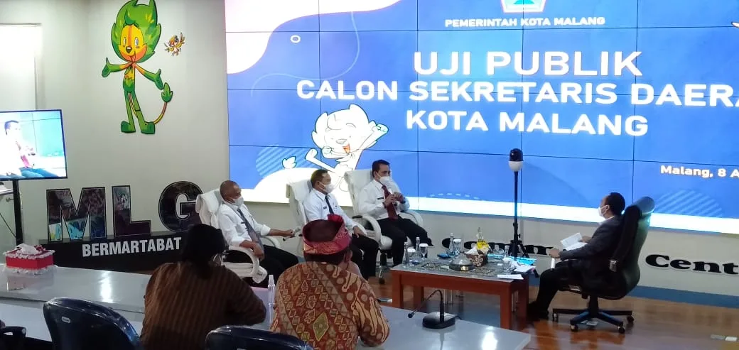 sekda - 3 Kandidat Sekda Kota Malang Jalani Uji Publik via YouTube