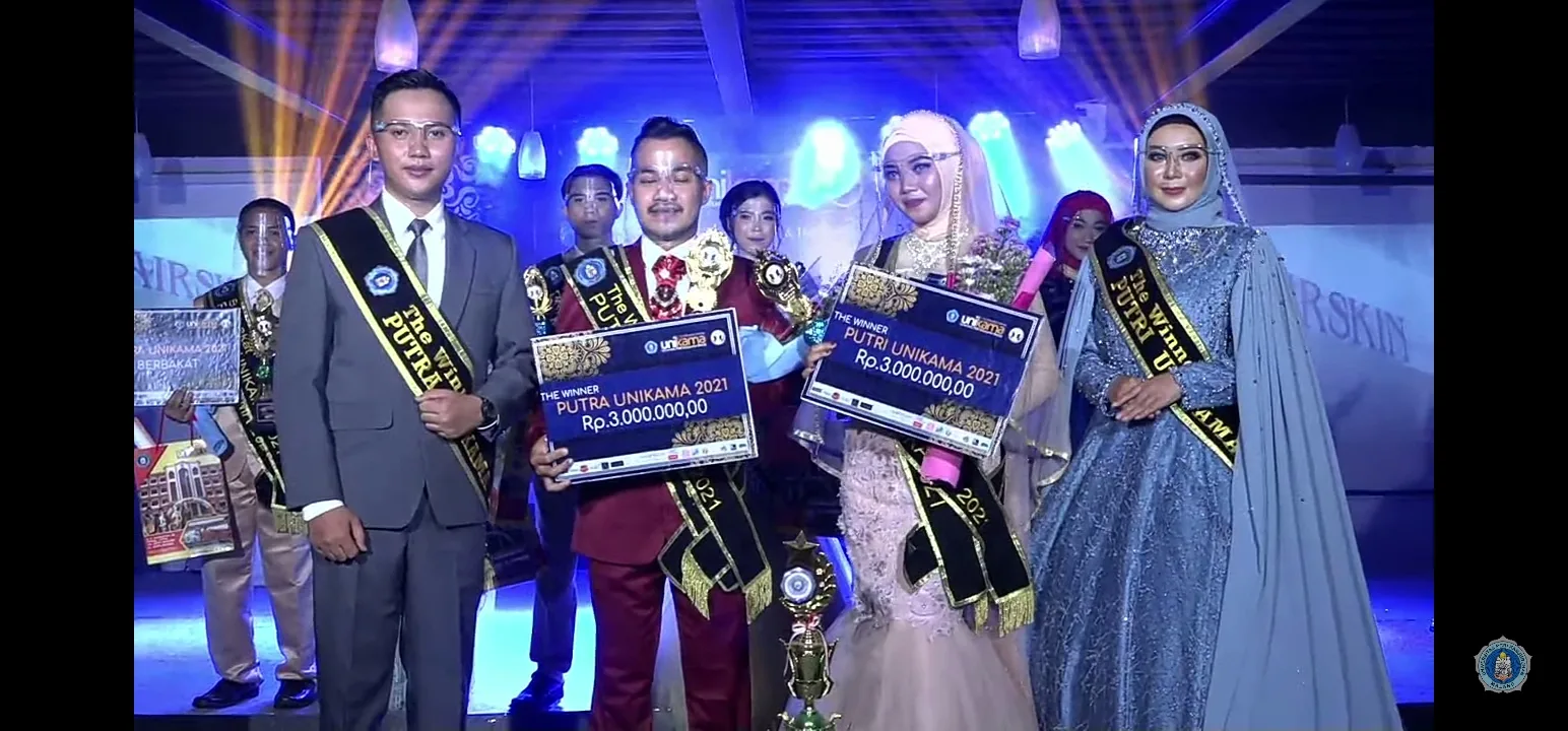 Yoga Pratama dan Putri Tasya Terpilih Menjadi Putra Putri Unikama 2021-2023