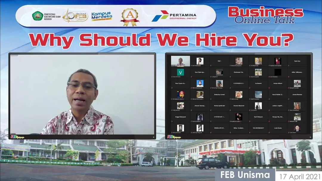 unisma - FEB Unisma Hadirkan Human Capital Pertamina untuk Beri Pembekalan Memasuki Dunia Kerja