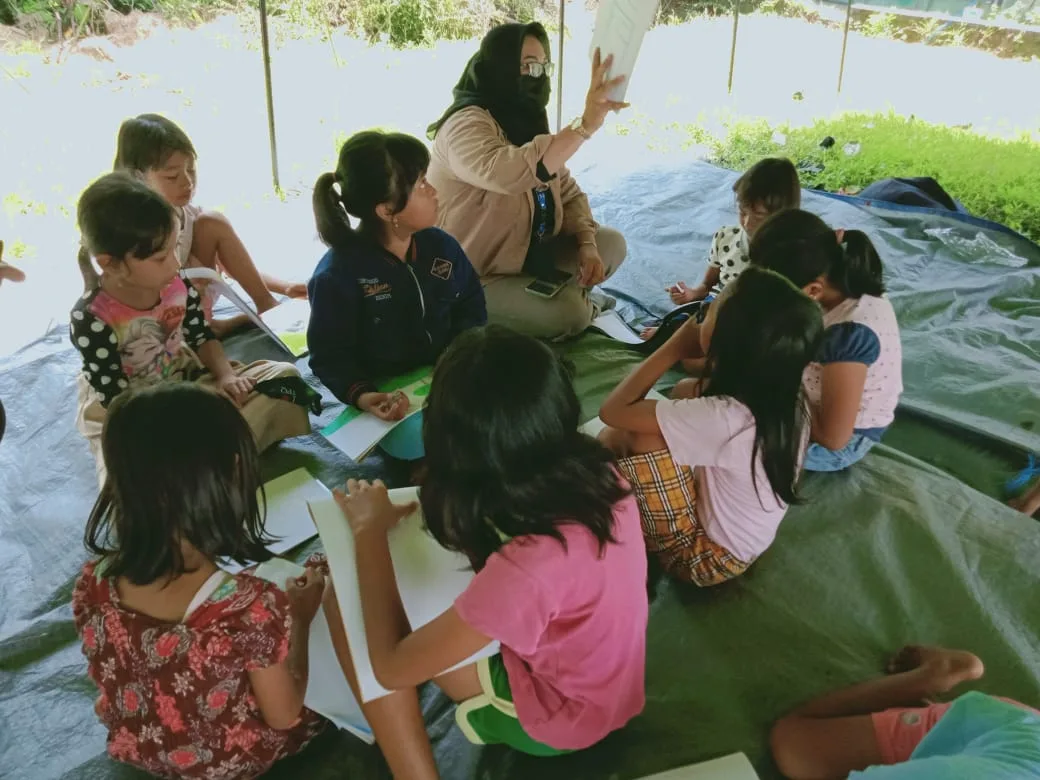 Begini Penampakan Posko Trauma Healing Anak-anak Korban Gempa Malang