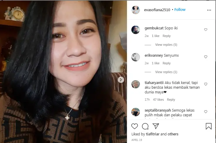 Eva Sofiana Wijayanti. Foto: Facebook korban