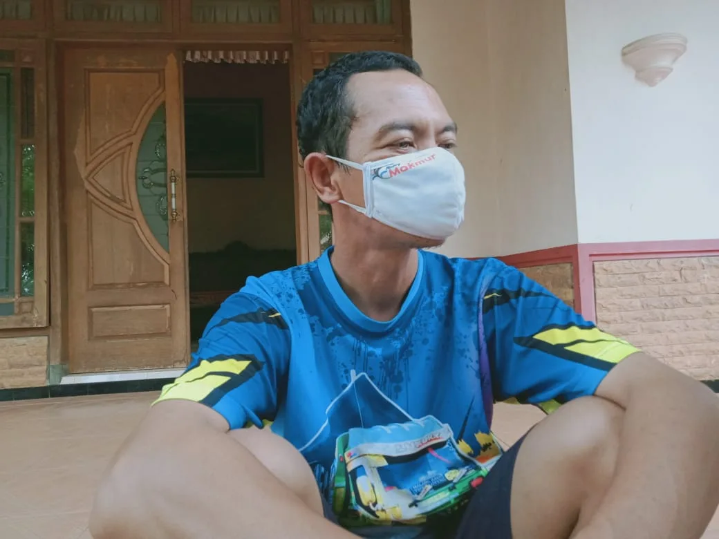 Kakak ipar korban, Didik Porwidianto. Foto Rizal Adhi.