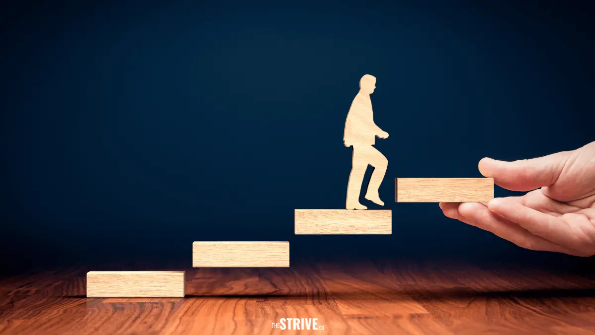 Ilustrasi self improvement dari Strive.