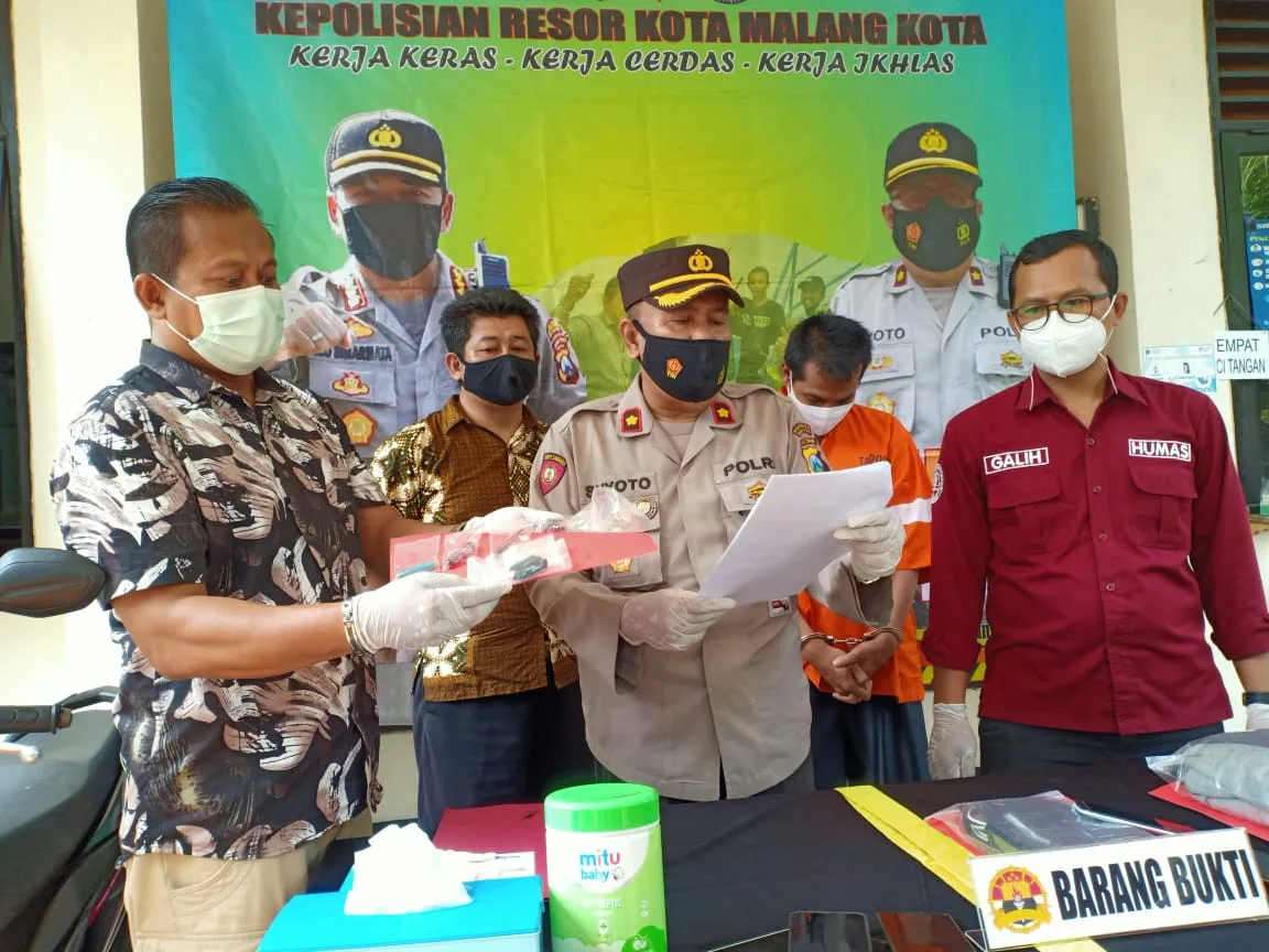 16 Pebalap Liar di Kota Malang Dorong Sendiri Motornya ke Mapolresta Malang Kota