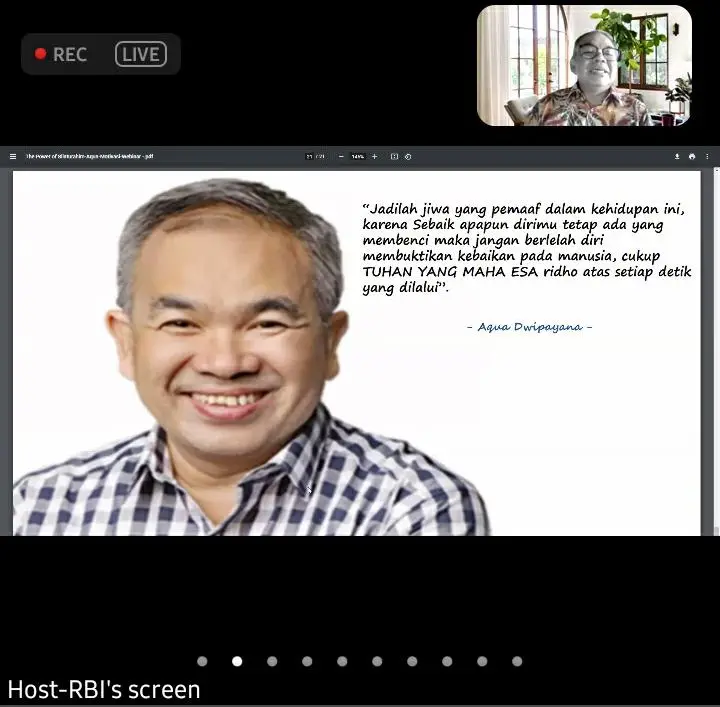 motivator - Pesan Motivator Nasional, Dr Aqua Dwipayana, untuk Para Mahasiswa