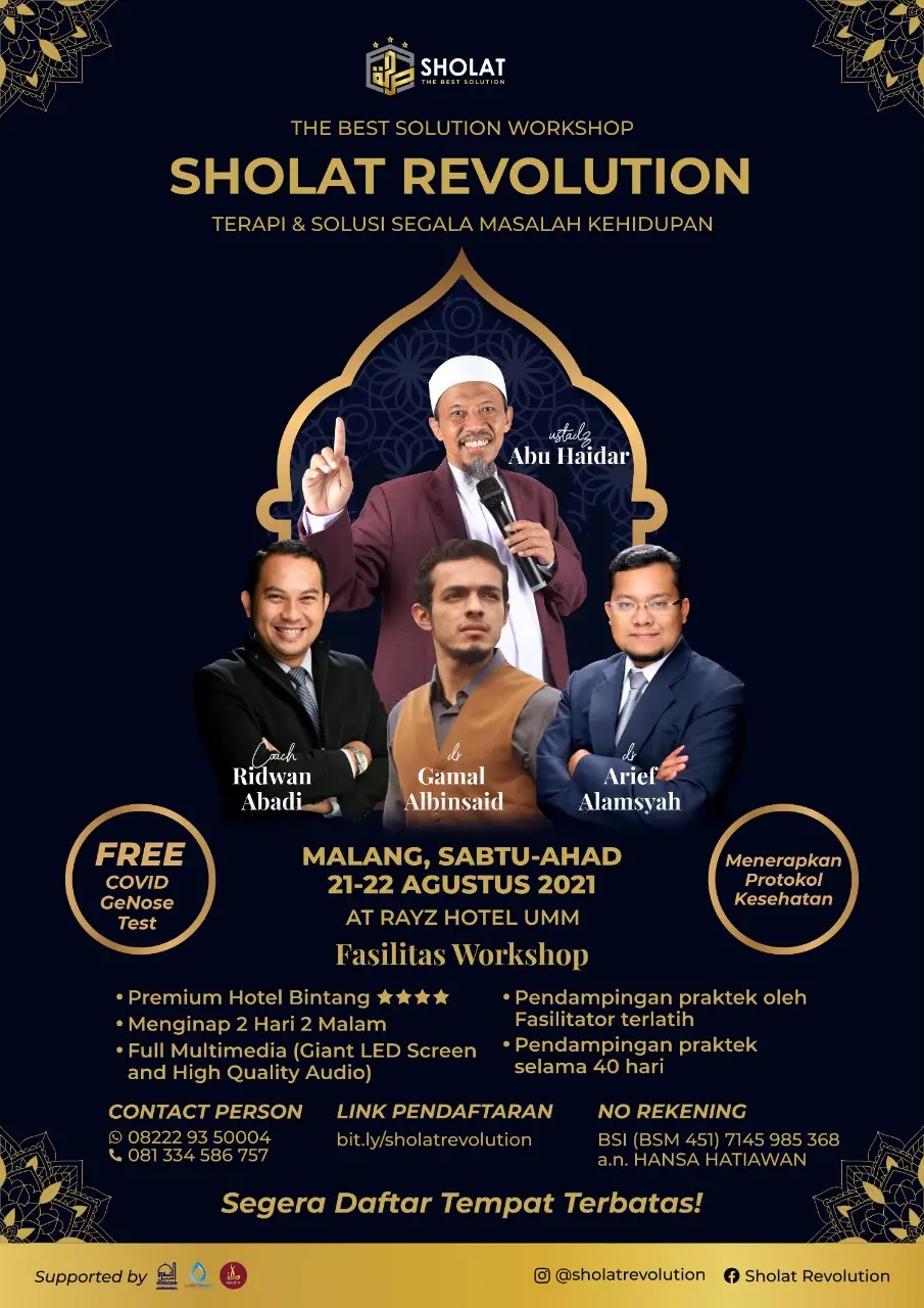 Workshop Sholat Revolution Digelar Agustus 2021