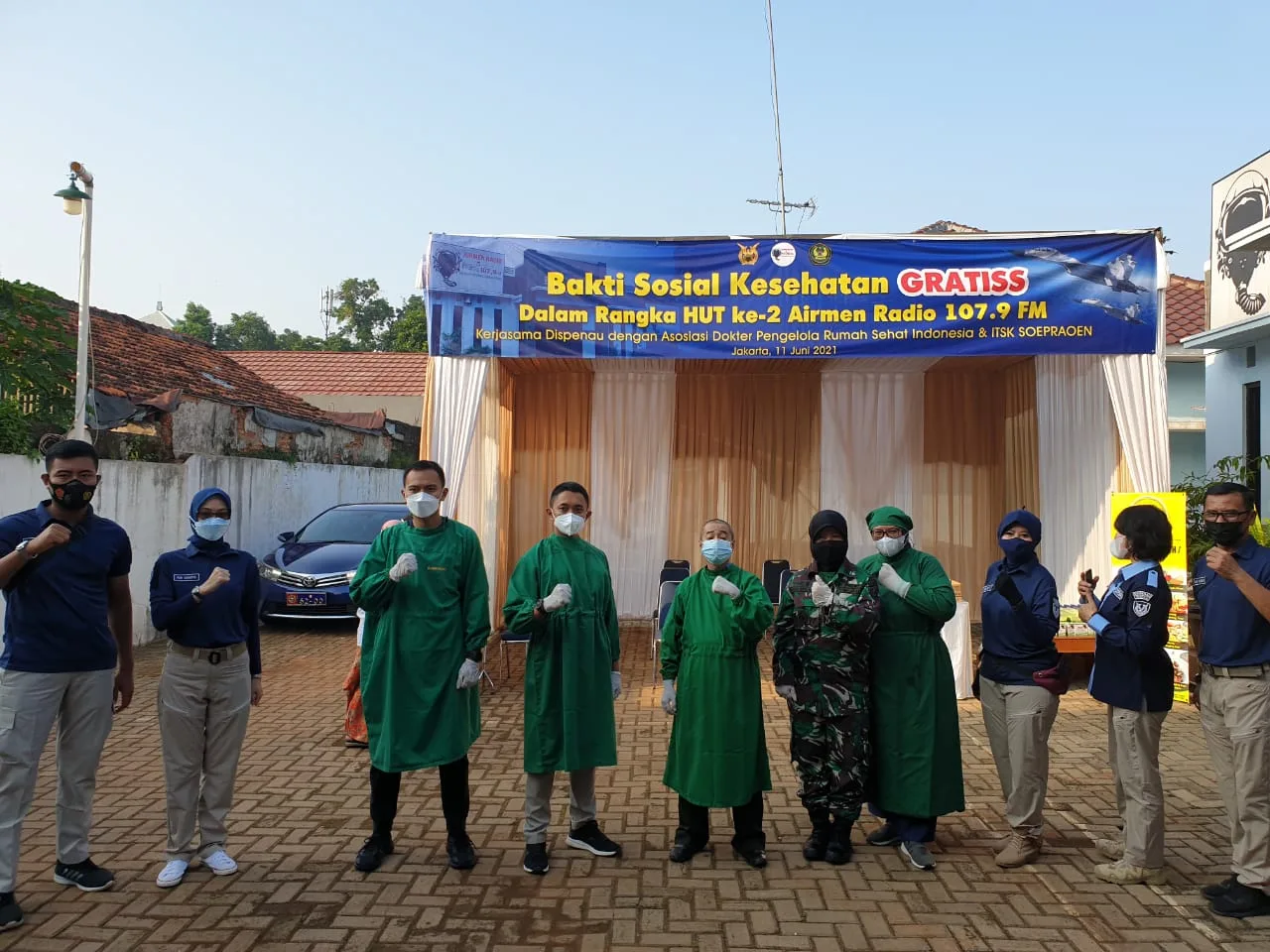 Mahasiswa ITSK Ikut Beri Layanan Kesehatan Gratis, Kolaborasi dengan Dispenau dan Asosiasi Dokter