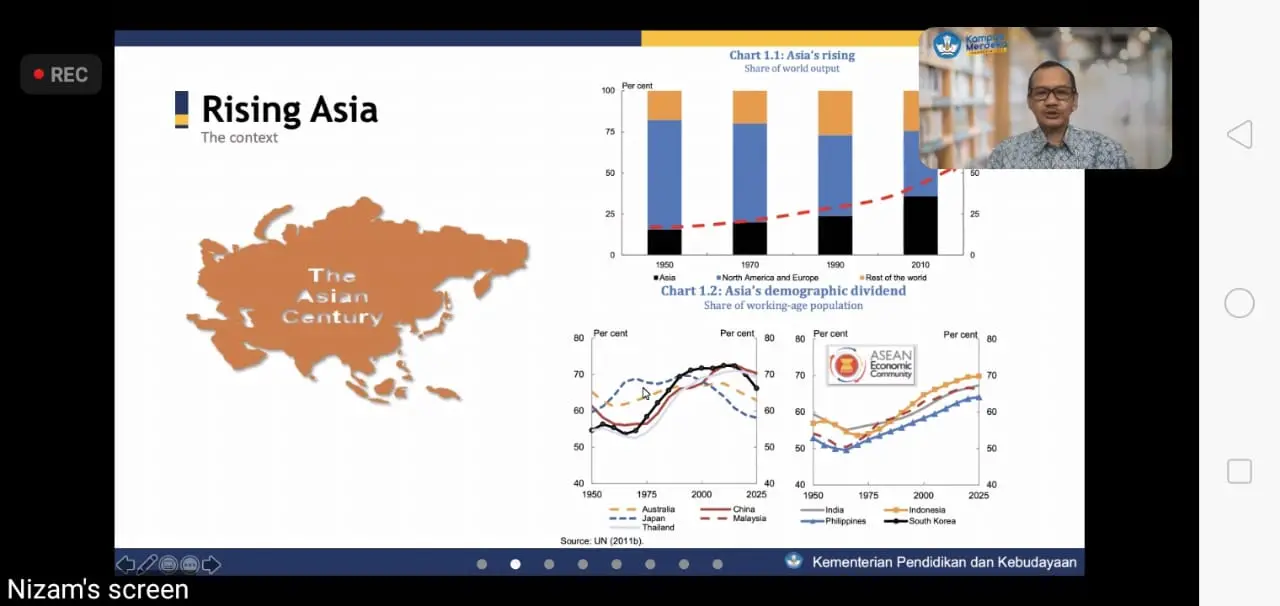Dirjen DIktik, Prof Nizam, menjelaskan dalam webinar GWPP.