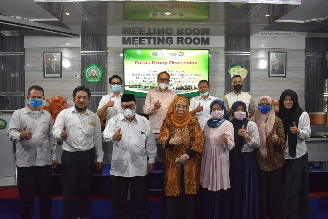 FEB Unisma - FEB UNISMA Gelar FGD, Tingkatkan Kerja Sama Implementasi Kurikulum MBKM