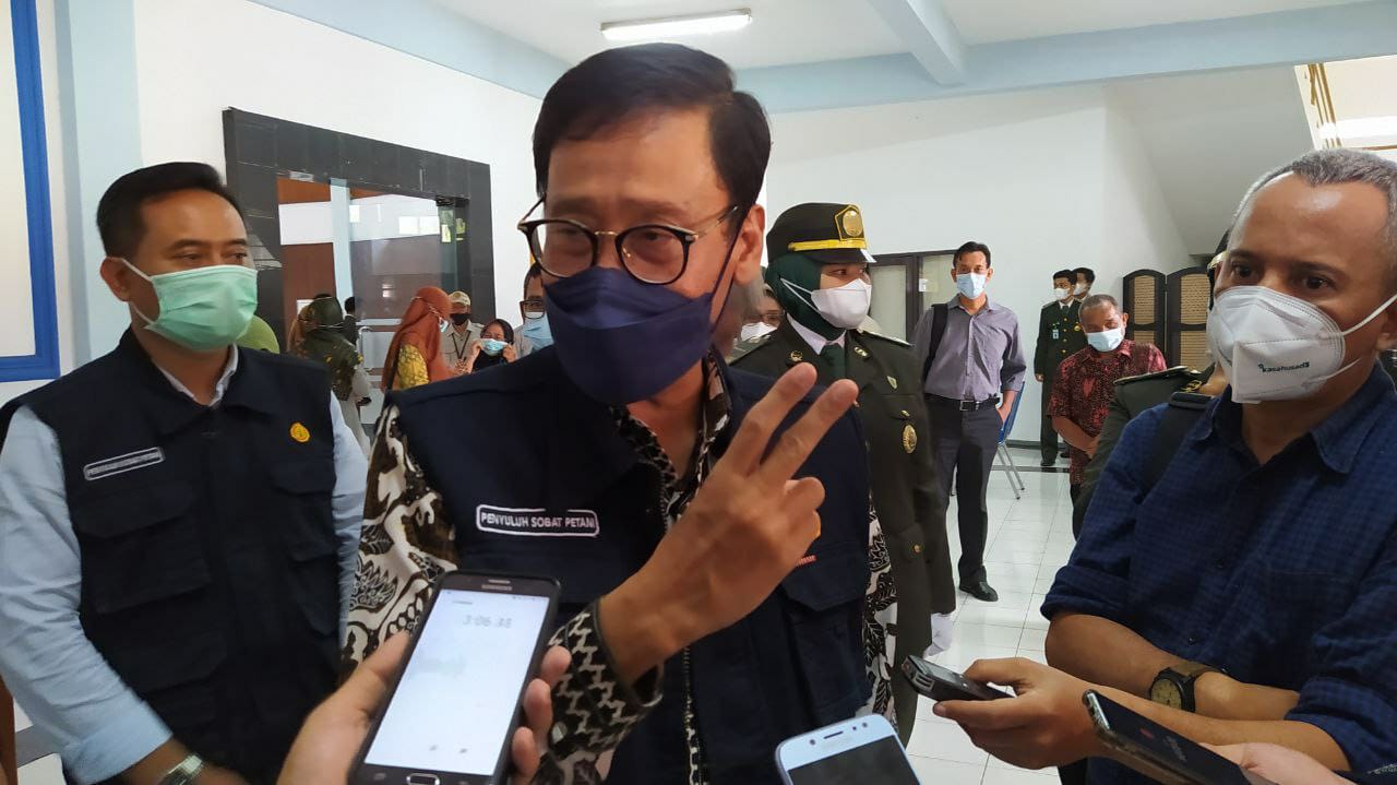 Kepala BPPSDMP Kementan RI, Dedi Nursyamsi saat menyampaikan materinya di kuliah umum Polbangtan Malang, Kamis (24/6/2021). Foto/Azmy.