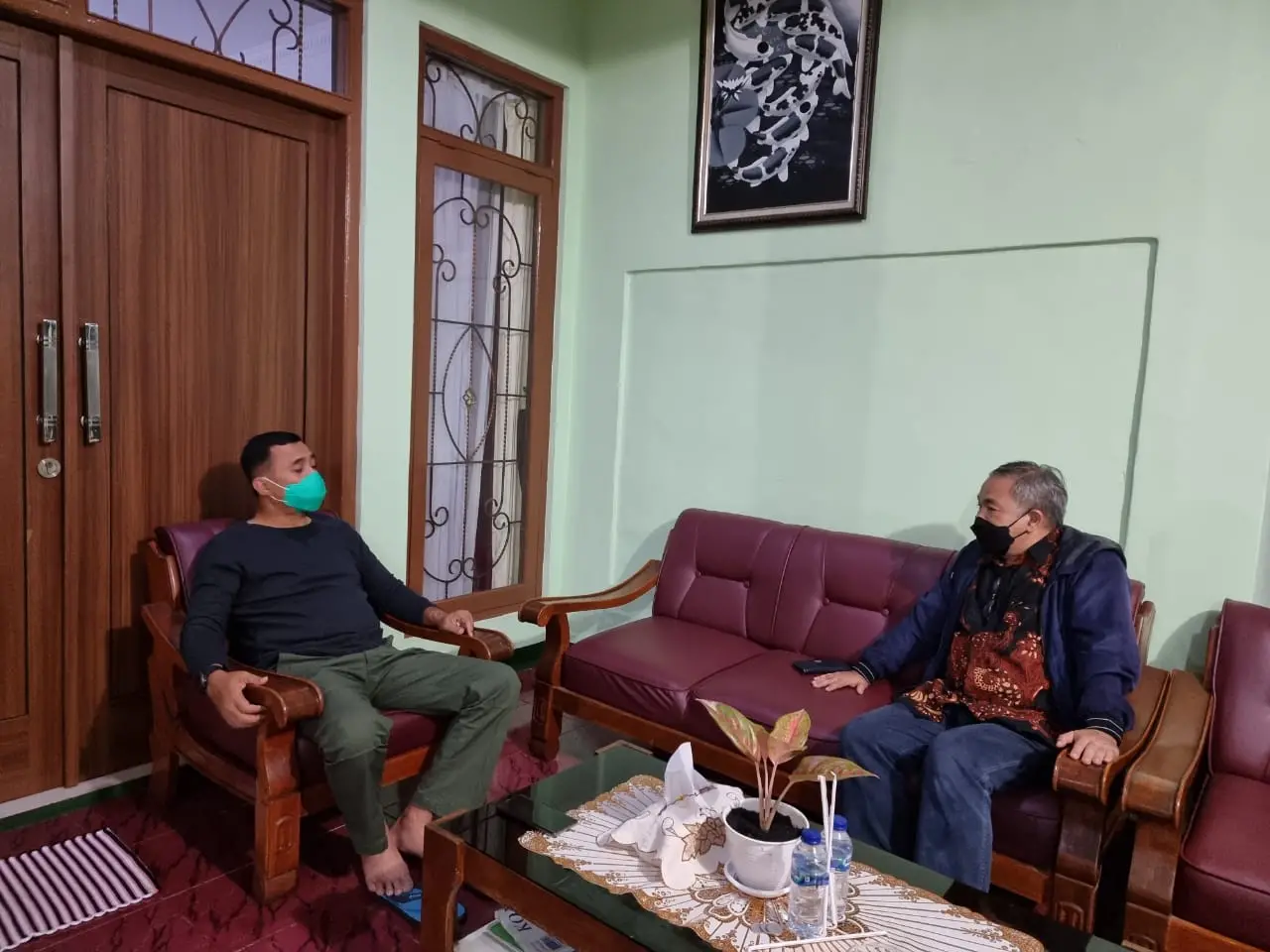 Dr Aqua Dwipayana saat diundang Komandan Secapa AD, MayjenTNI Ferry Zein.