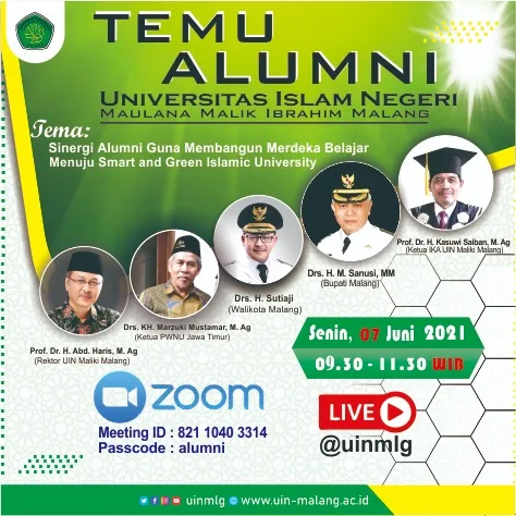 Temu Alumni UIN Malang Secara Virtual Bahas Sinergi 3 Variable