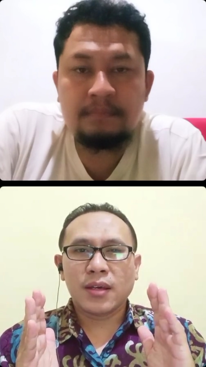 CEO Tugu Media Group, Irham Thoriq (atas), dan Ilhamuddin Nukman SPsi MA (bawah). Foto: tangkapan layar