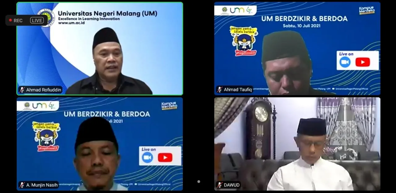 orang - 305 Orang Terpapar COVID-19, UM Gelar Zikir dan Doa Bersama Secara Daring