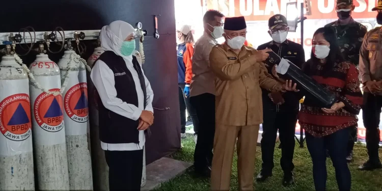 khofifah - Depo Isi Ulang Oksigen Gratis Hadir di Malang