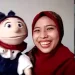 Neky Maretsa Asriaji berdogeng menggunakan cimot dalam webinar bertajuk Sinau Iklim/tugu malang