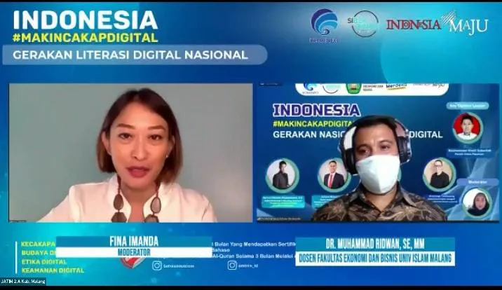 Dr Ridwan Basalamah SE, MM sebagai pemateri dalam Gerakan Nasional Literasi Digital.