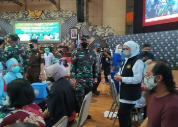Forkopimda Jatim,Forkopimda - Forkopimda Jatim Tinjau Gerakan Serbuan 15 Ribu Vaksin Korem Malang