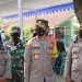Kapolres Malang saat memantau vaksinasi. Mentargetkan 1.600 vaksin