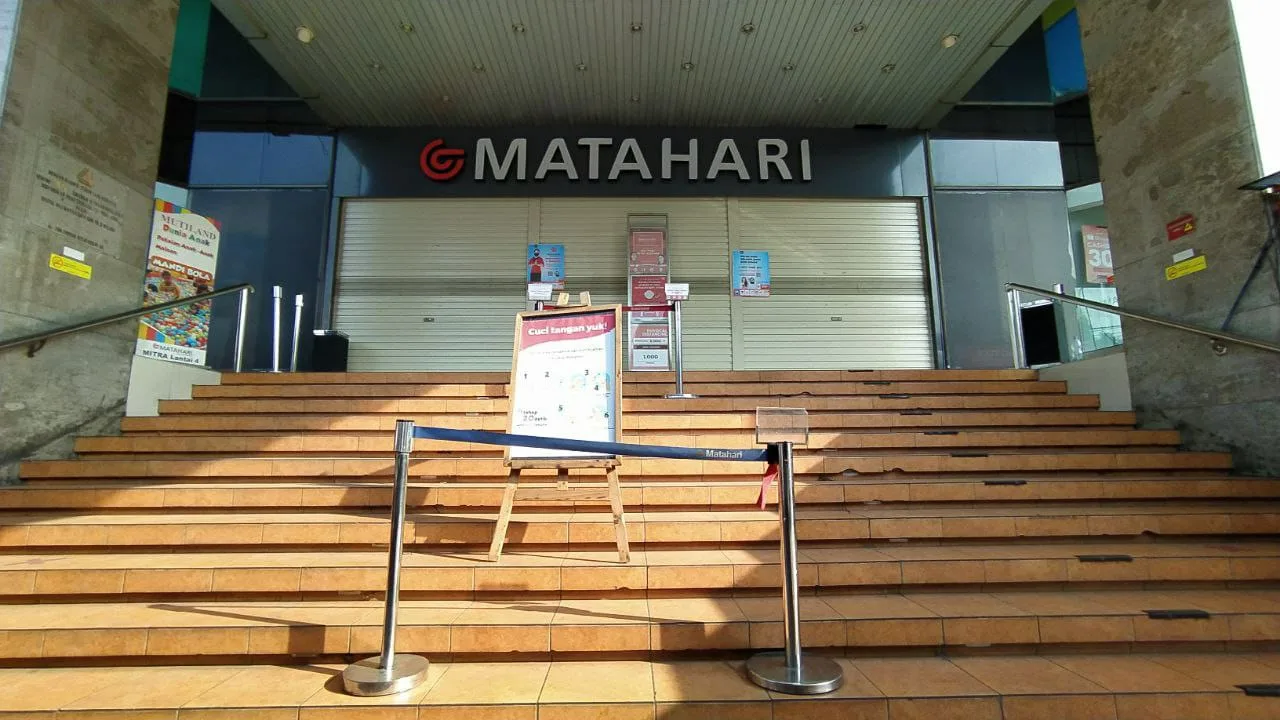 Salah satu departemen store saat PPKM Darurat