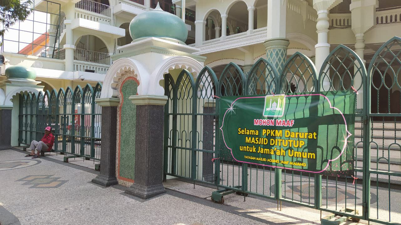 PPKM Darurat, Masjid Jami Lakukan Shalat Idul Adha terbatas