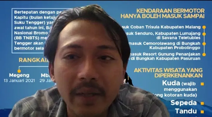 Bayu Eka, General Manager Tugujatim menyampaikan materi pelatihan fotografi.