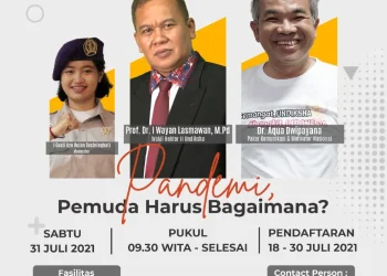 Aqua Dwipayana - Dr Aqua Dwipayana: Kaum Muda Harus di Garda Terdepan pada Masa Krisis Pandemi