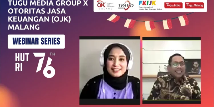 Strategi finansila dibahas di webinar series Tugumedia Group dan OJK Malang.