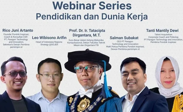 Beberapa pembicara yang hadir dalam acara webinar series yang diselenggarakan oleh Pondok Inspirasi/tugu malang
