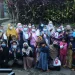 Suasana pasca permainan tebak sampah yang dilakukan oleh mahasiswa KKN-T IPB di Desa Sukadamai, Kecamatan Dramaga, Kabupaten Bogor/tugu malang