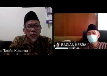 Ahmad Taufiq Kusuma menyampaikan pandangannya soal draf Perwali Kota Malang tentang pendirian rumah ibadah/tugu malang