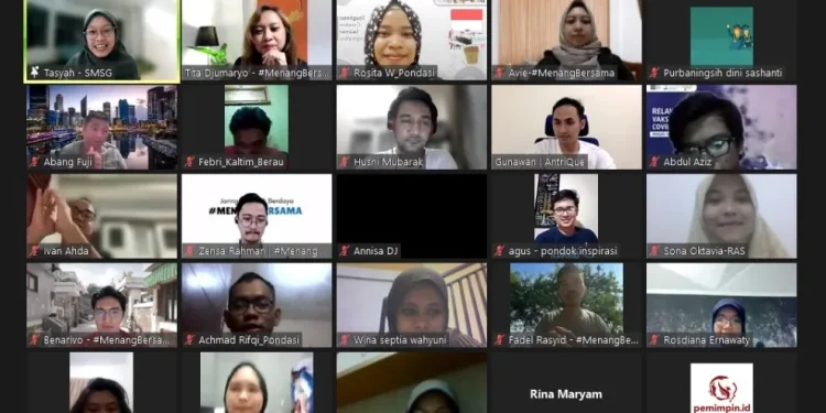 Menang Bersama kolaborasi untuk tangguh bersama melewati pandemi covid-19/tugu malang