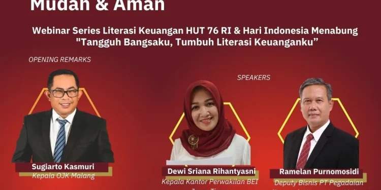 webinar - Cek Cara Bijak Investasi Mudah dan Aman di Webinar Literasi Keuangan Series #3
