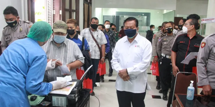 Peserta Donor Plasma Konvalesen. Foto: Rubianto
