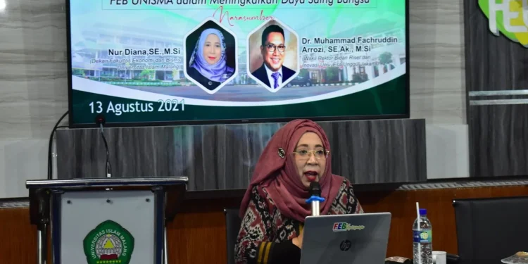 Dekan FEB Unisma, Nur Diana SE MSi. Foto: dok