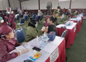 Pelaksanaan vaksinasi COVID-19 ABM bersama Kodim 0833 Kota Malang. Foto: Feni Yusnia