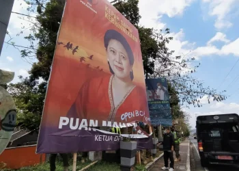 Baliho - Baliho Puan di Kota Batu Jadi Sasaran Vandalisme