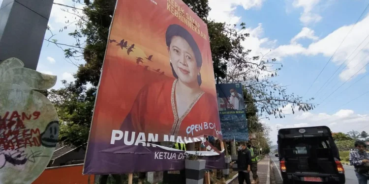 Baliho - Baliho Puan di Kota Batu Jadi Sasaran Vandalisme