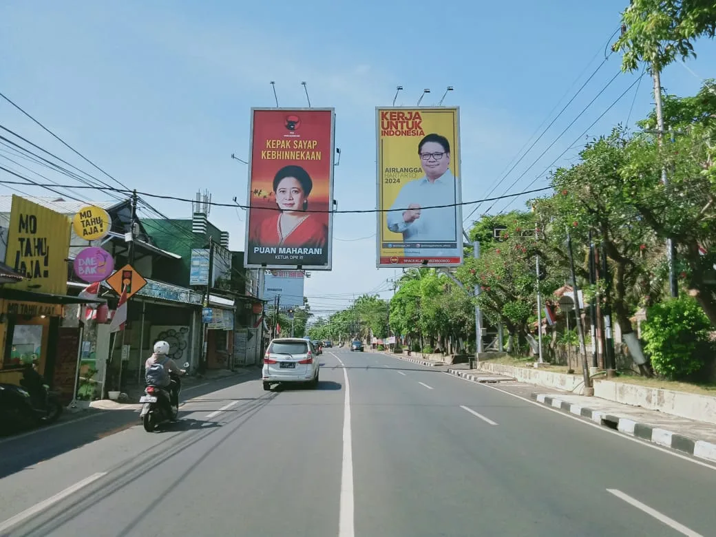 Baliho Puan dan Airlangga