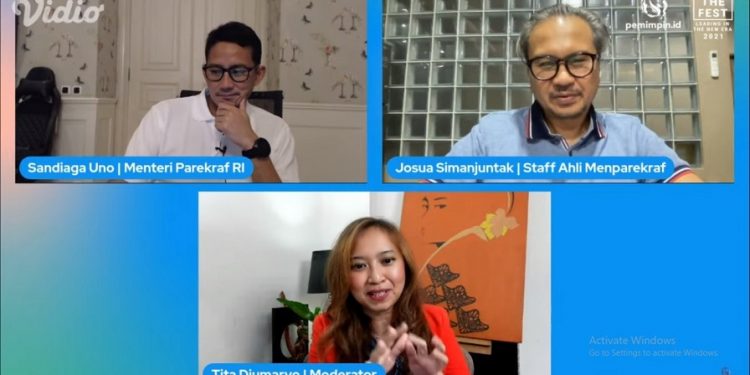 Lead the fest hari ke 4 menghadirkan Muhammad Luthfi, Mendag RI dan Sandiago Uno, Menparekraf RI/tugu malang