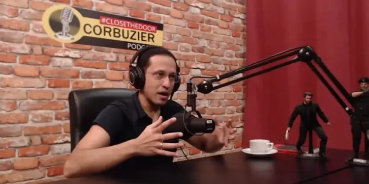 Nadiem Makeriem, menteri pendidikan, kebudayaan, riset dan teknologi saat hadir di podcast Deddy Corbuzier/tugu malang